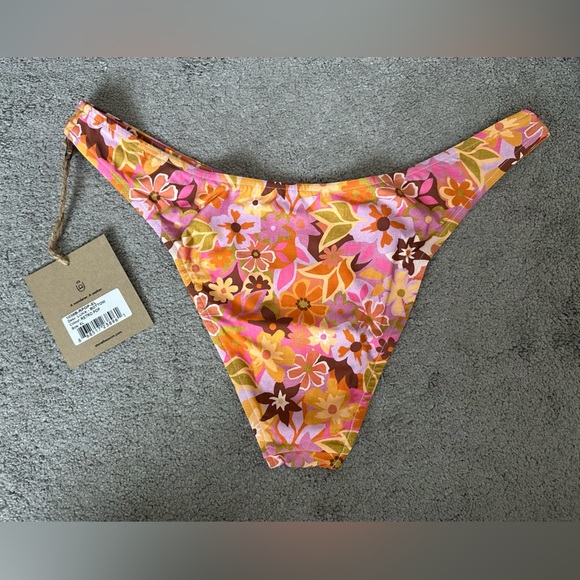 Stone Fox Swim Luka Bottom in Retro Pop Size XL Bikini Floral 70s - Picture 6 of 6